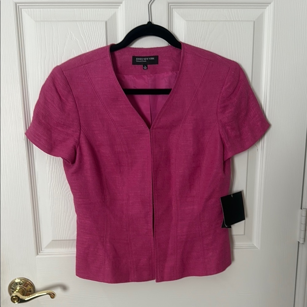 NWT Pink Women's Top Jones, New York size 6 VINTAGE